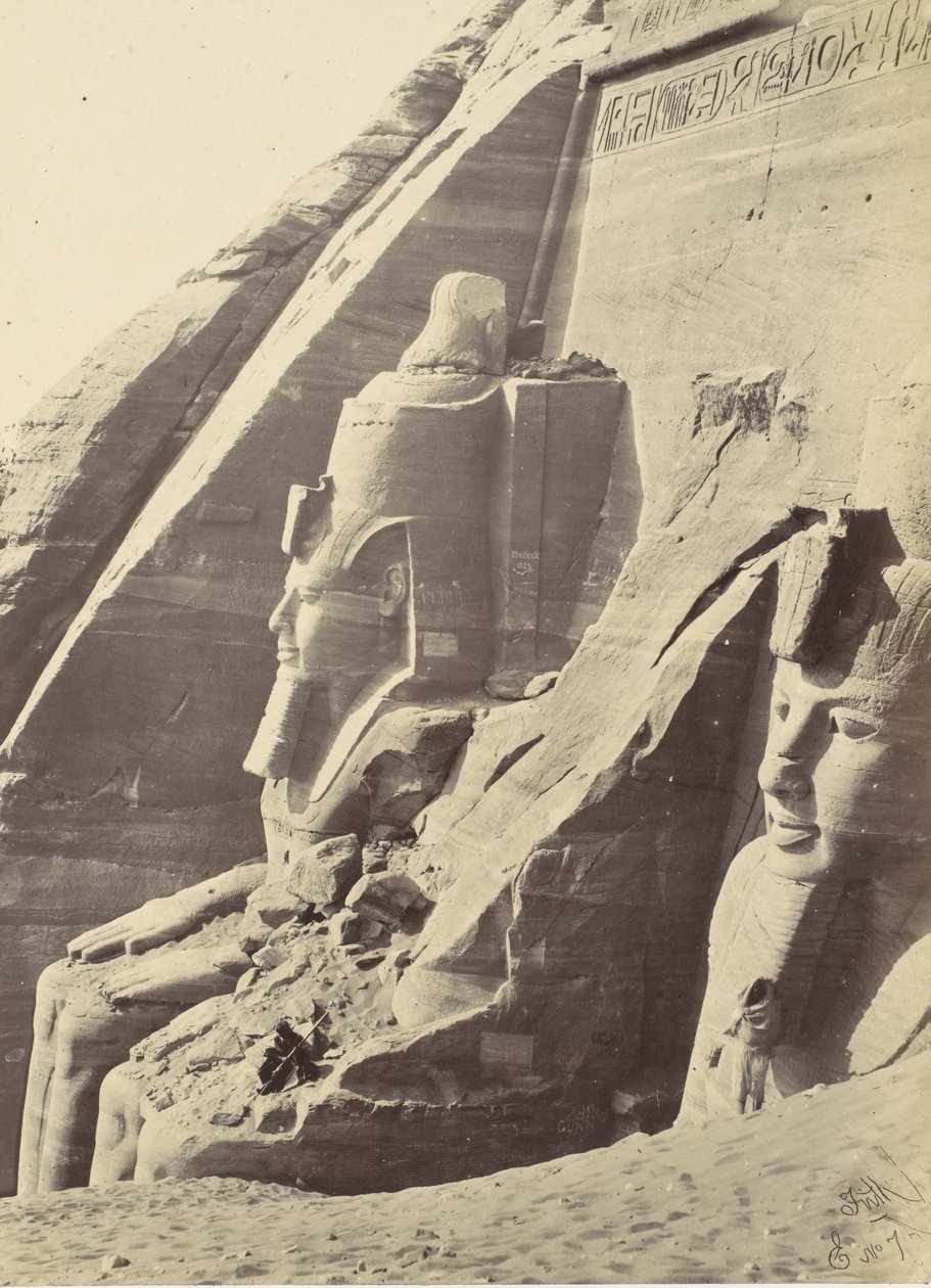 Abu Simbel, Nubia, 1857. autorstwa Francis Frith