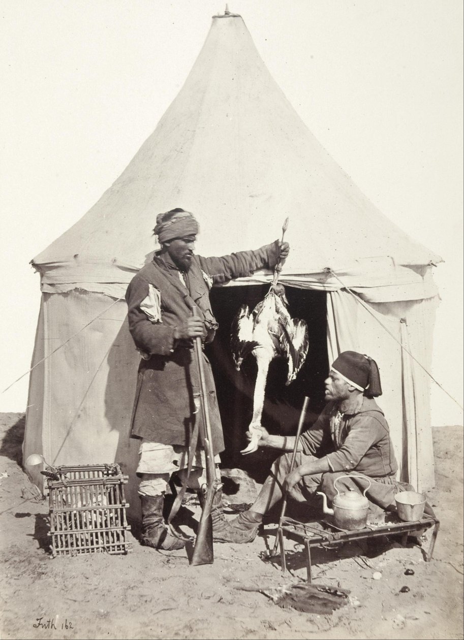 Arabski sportowiec i kucharz autorstwa Francis Frith