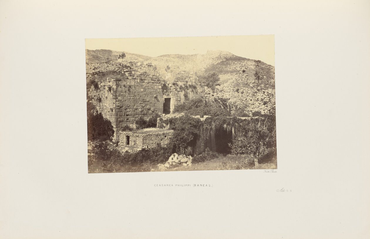Ceasarea [sic] Philippi (Baneas) autorstwa Francis Frith