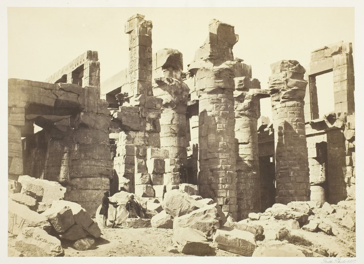 Sala Kolumnowa, 1857. autorstwa Francis Frith