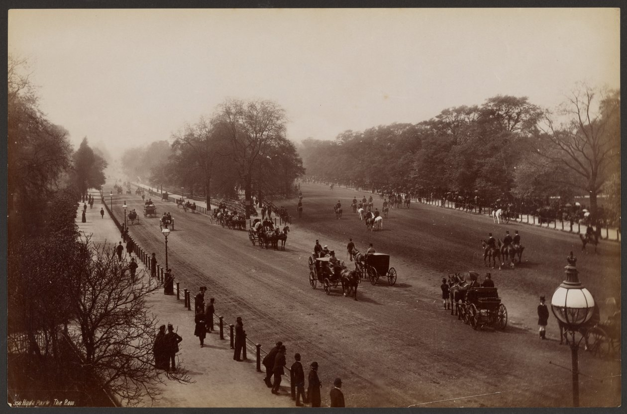 Hyde Park, The Row autorstwa Francis Frith