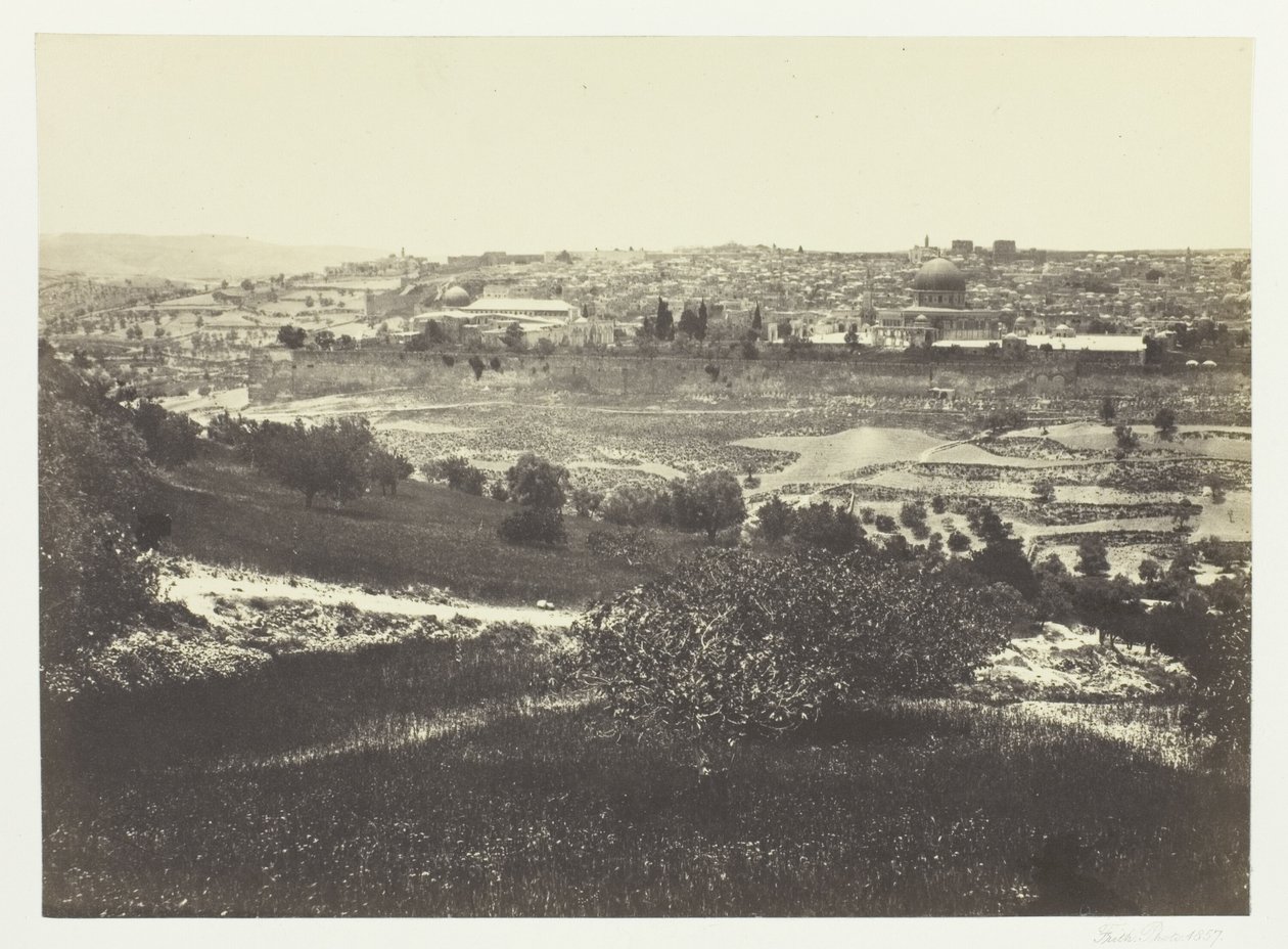 Jerozolima z Góry Oliwnej, nr 1 autorstwa Francis Frith