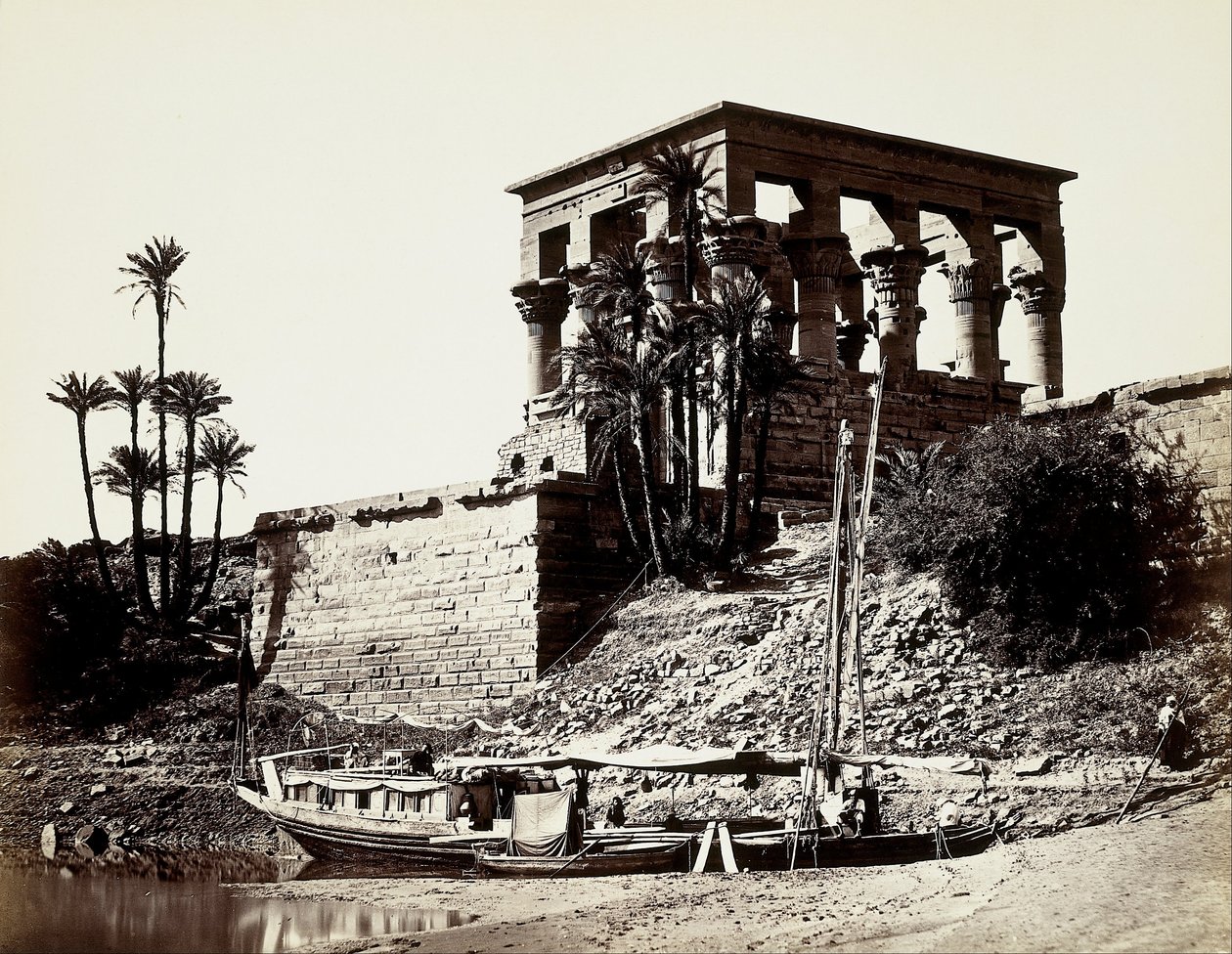 Świątynia Hypaethral, Philae (Egipt) autorstwa Francis Frith