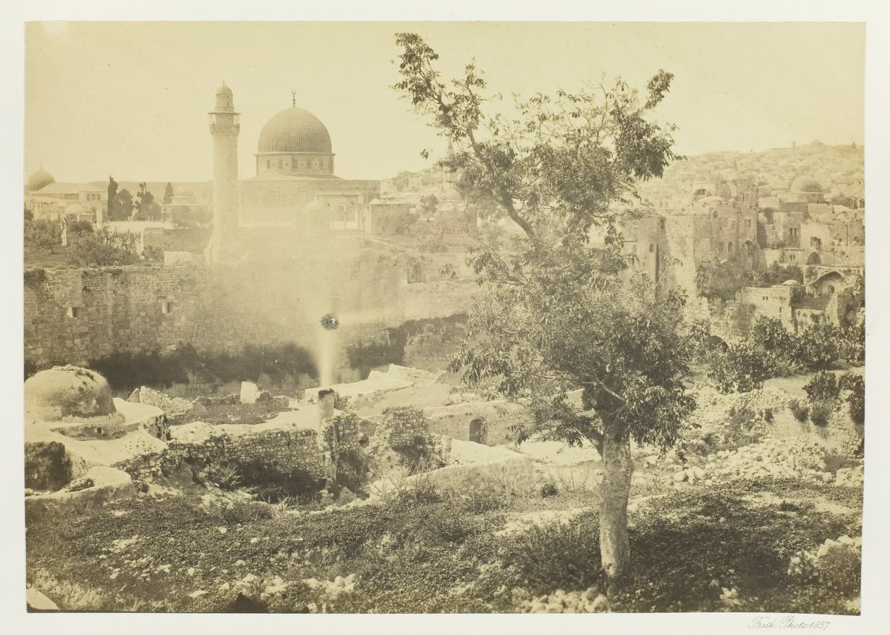 Meczet Omara w Jerozolimie, 1857. autorstwa Francis Frith