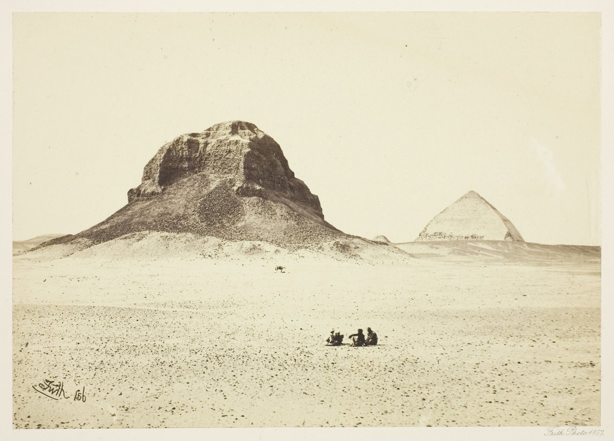 Piramidy Dahszuru autorstwa Francis Frith