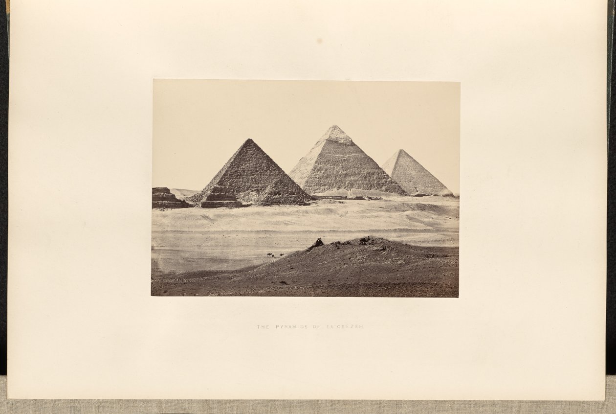 Piramidy w El-Geezeh autorstwa Francis Frith