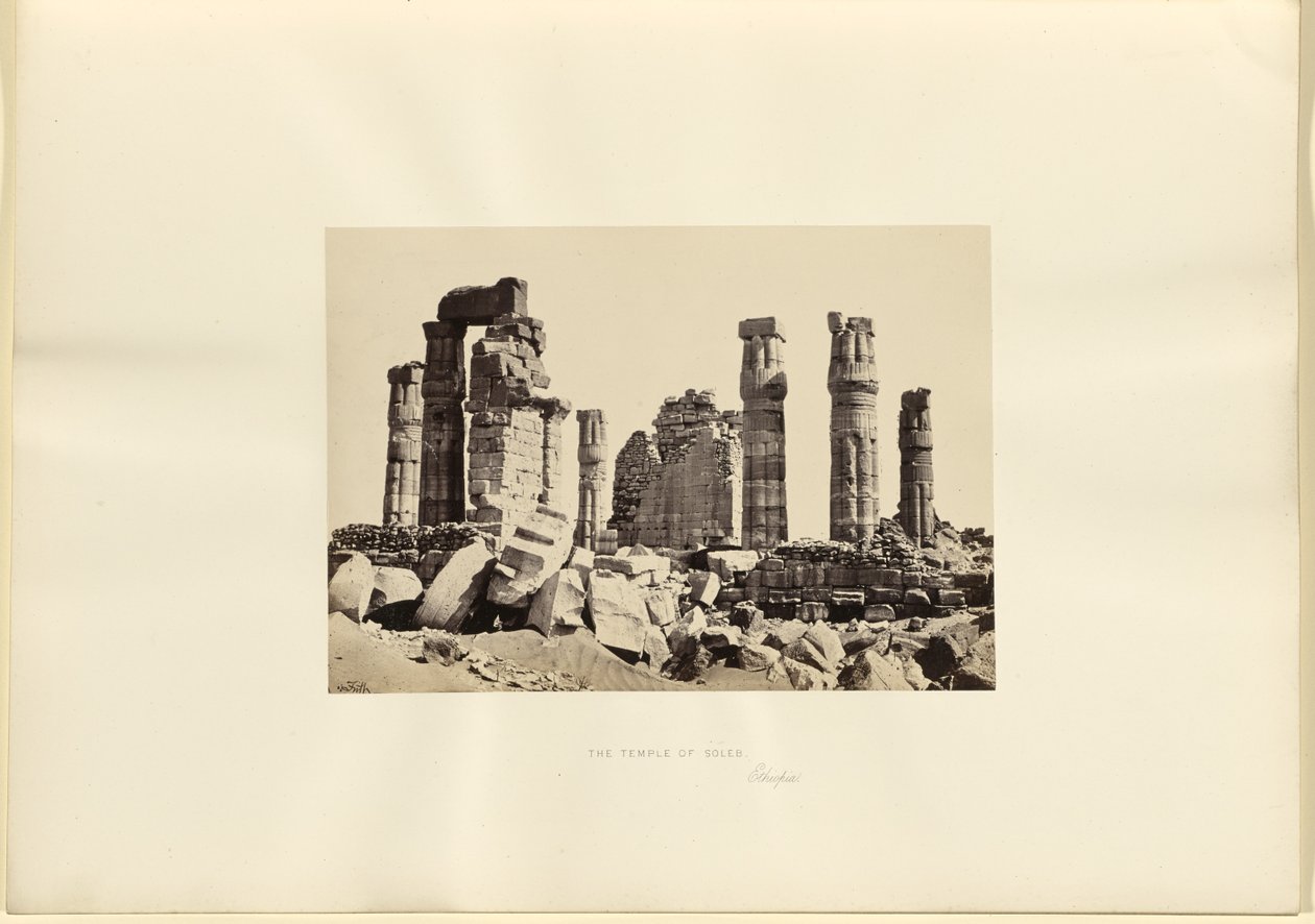 Świątynia Soleb, Etiopia autorstwa Francis Frith