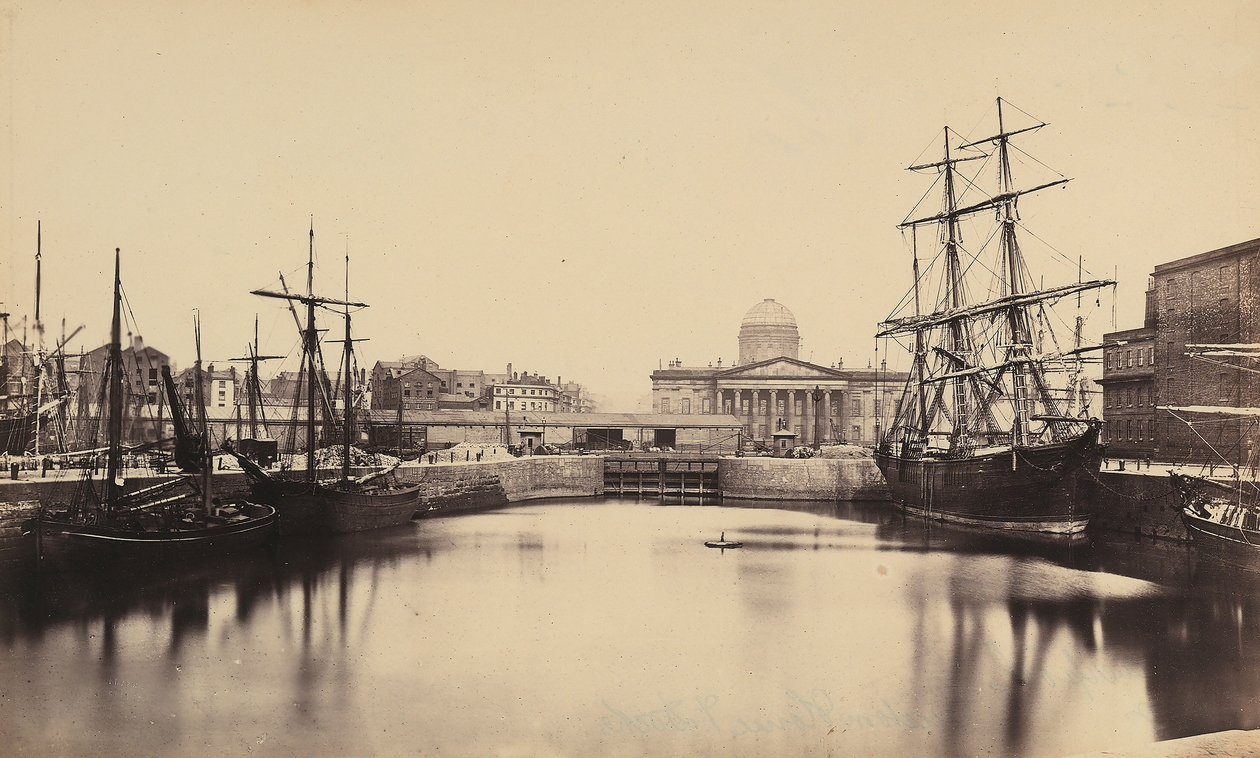 Port w Liverpoolu. autorstwa Francis Frith