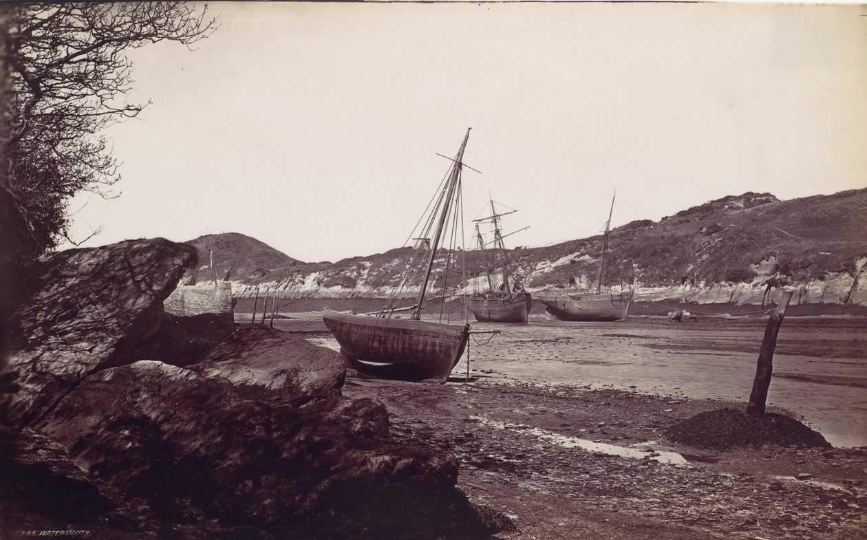 Watermouth, lata 70. XIX wieku. autorstwa Francis Frith