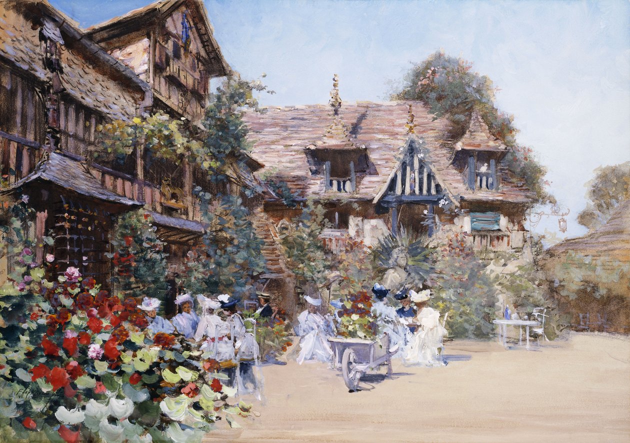 Obiad w Karczmie, 1881 r. autorstwa Francis Hopkinson Smith