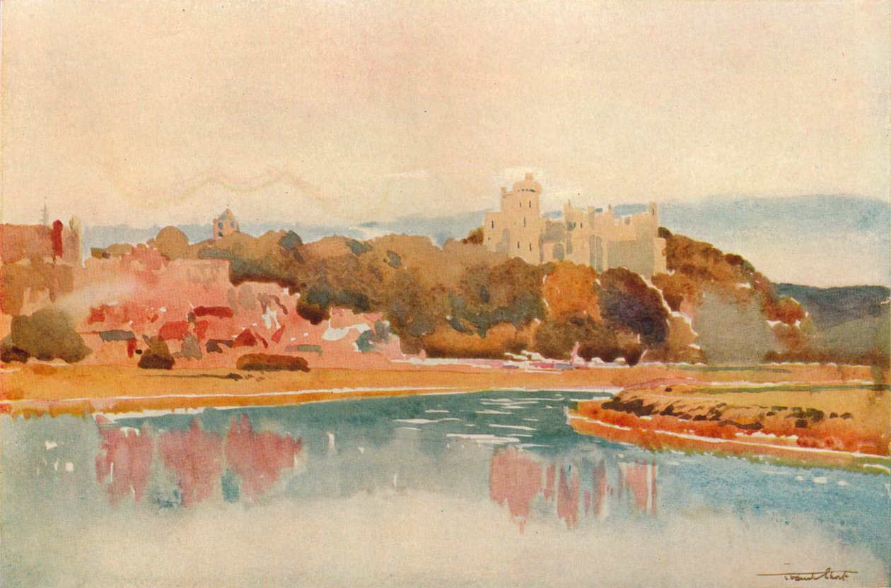 Zamek Arundel, ok. 1877-1924, 1924 r. autorstwa Francis Job Short