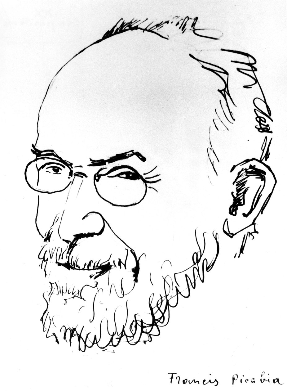 Erik Satie (litografia) autorstwa Francis Picabia