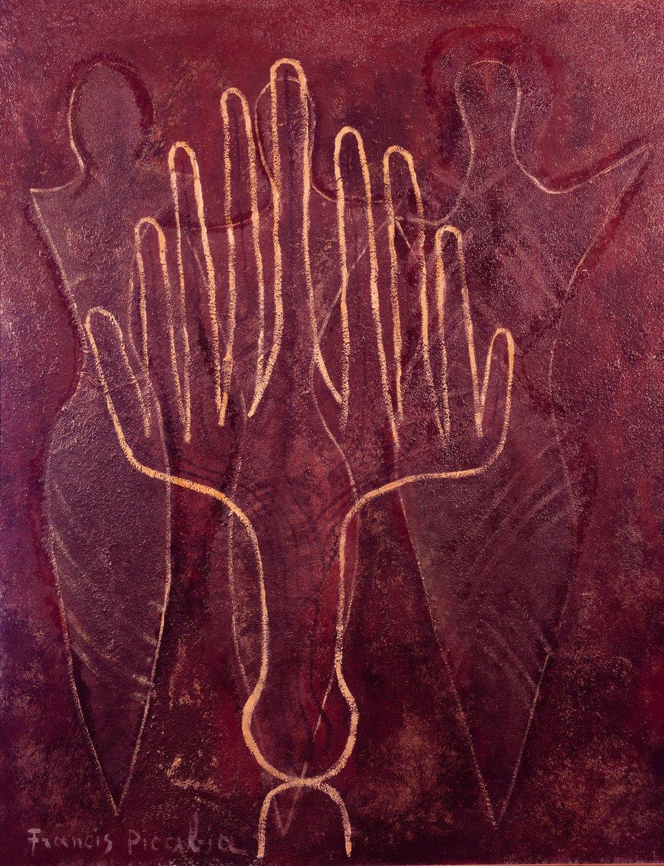 Dłonie i duchy autorstwa Francis Picabia
