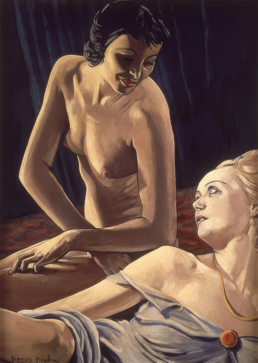 Brunetka i blondynka autorstwa Francis Picabia
