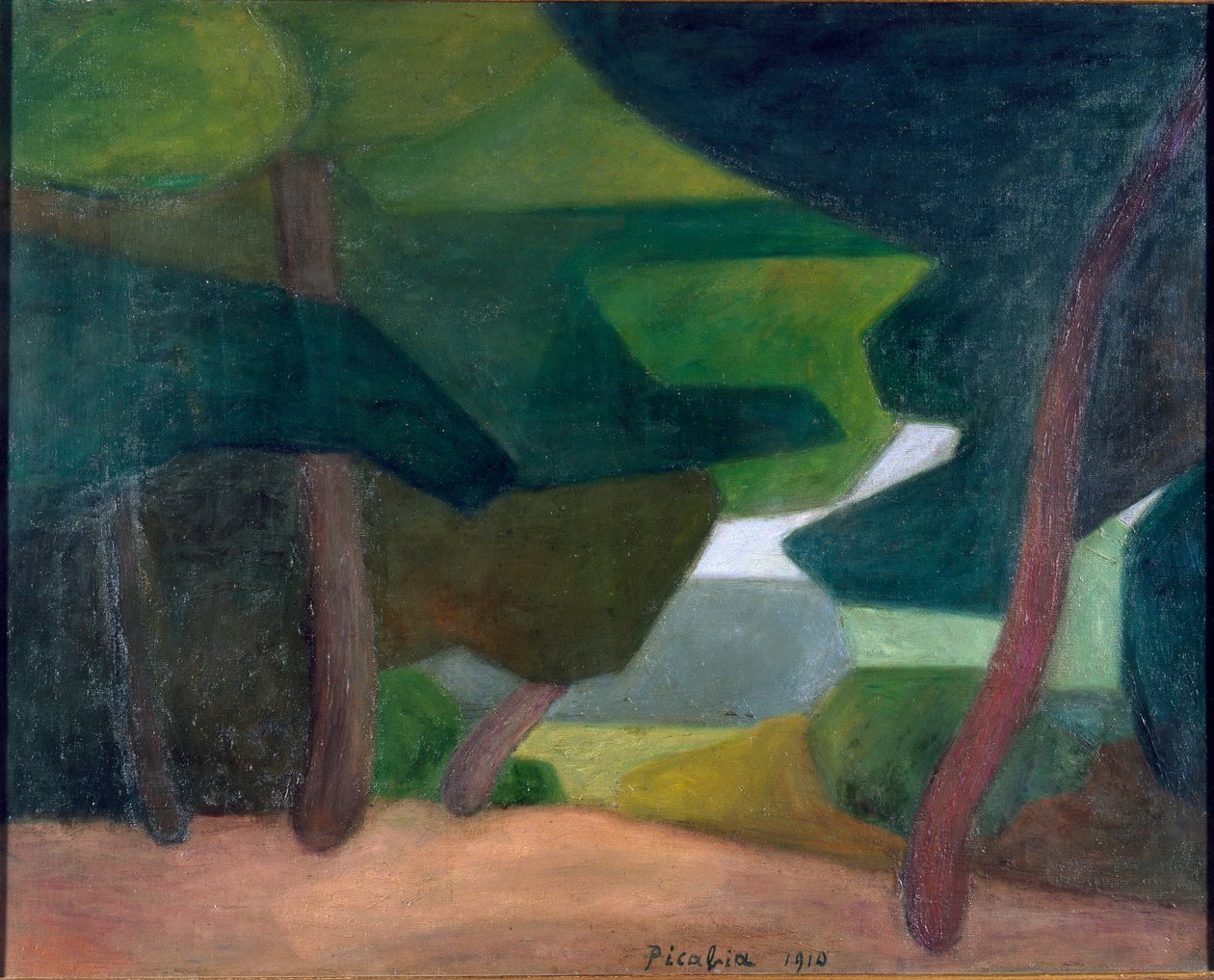 Krajobraz Cassis autorstwa Francis Picabia