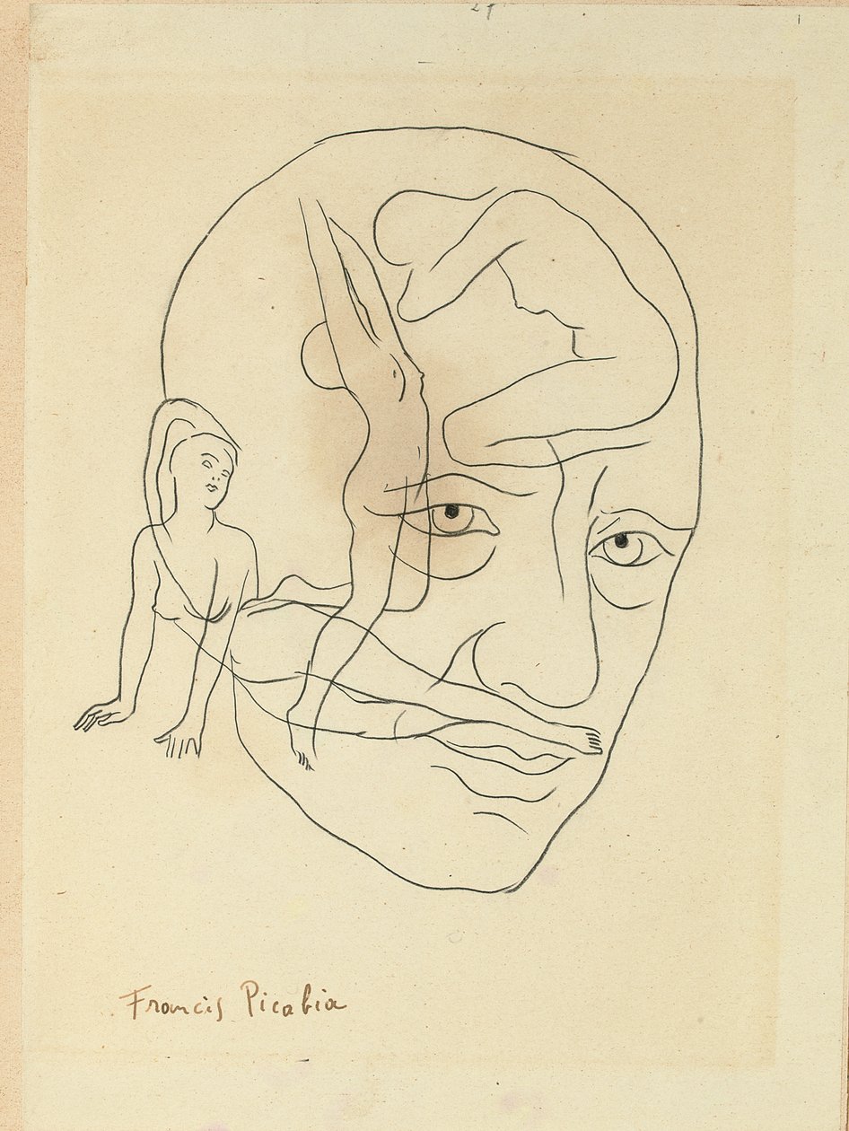 Co mężczyźni mają w głowach autorstwa Francis Picabia
