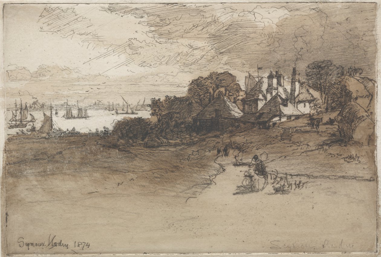 Farma w Essex autorstwa Francis Seymour Haden
