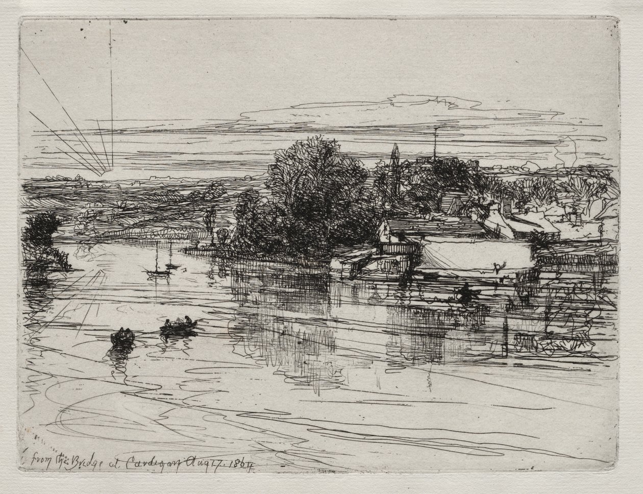 Most Cardigan autorstwa Francis Seymour Haden