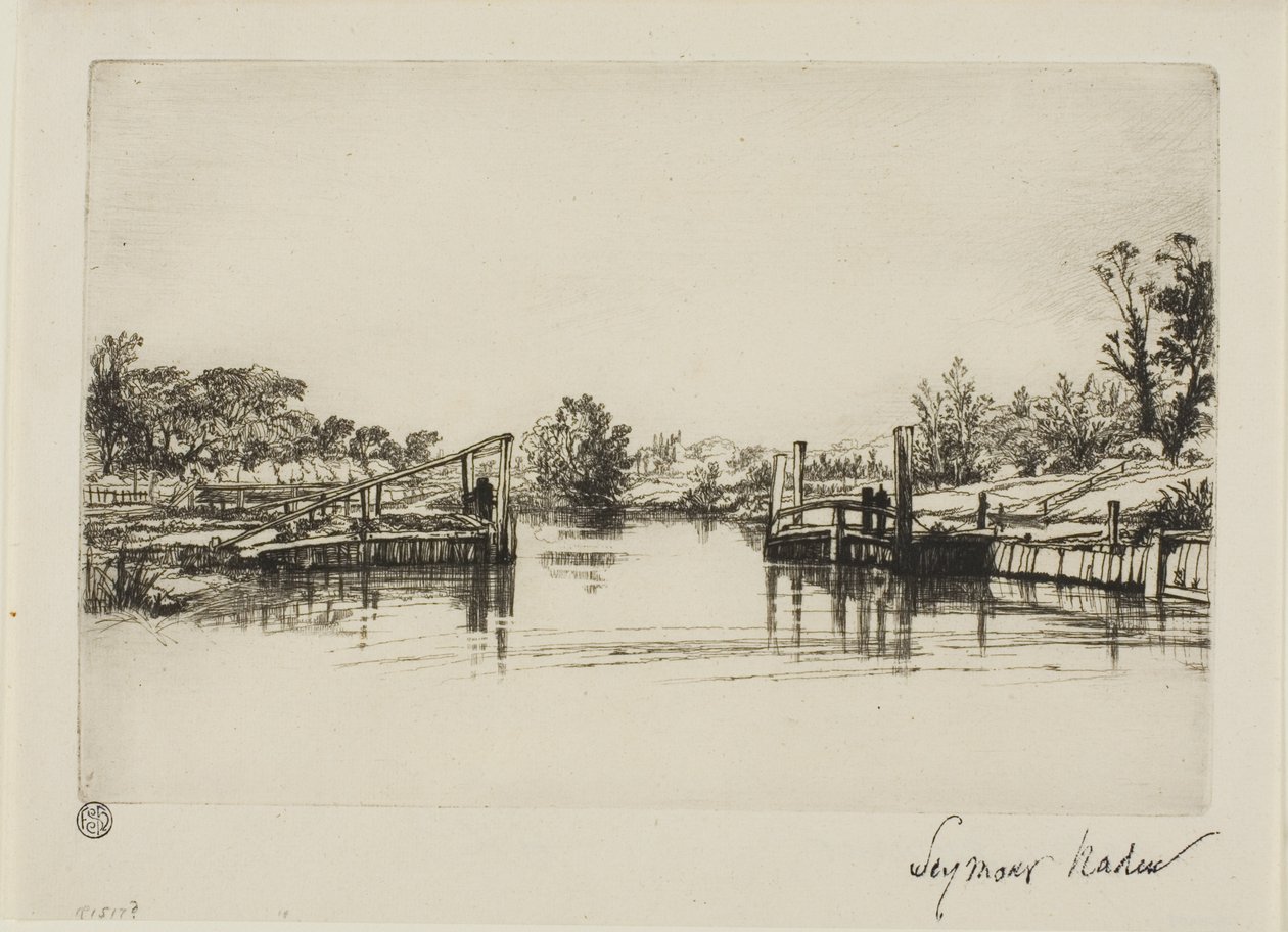 Zamek Egham autorstwa Francis Seymour Haden