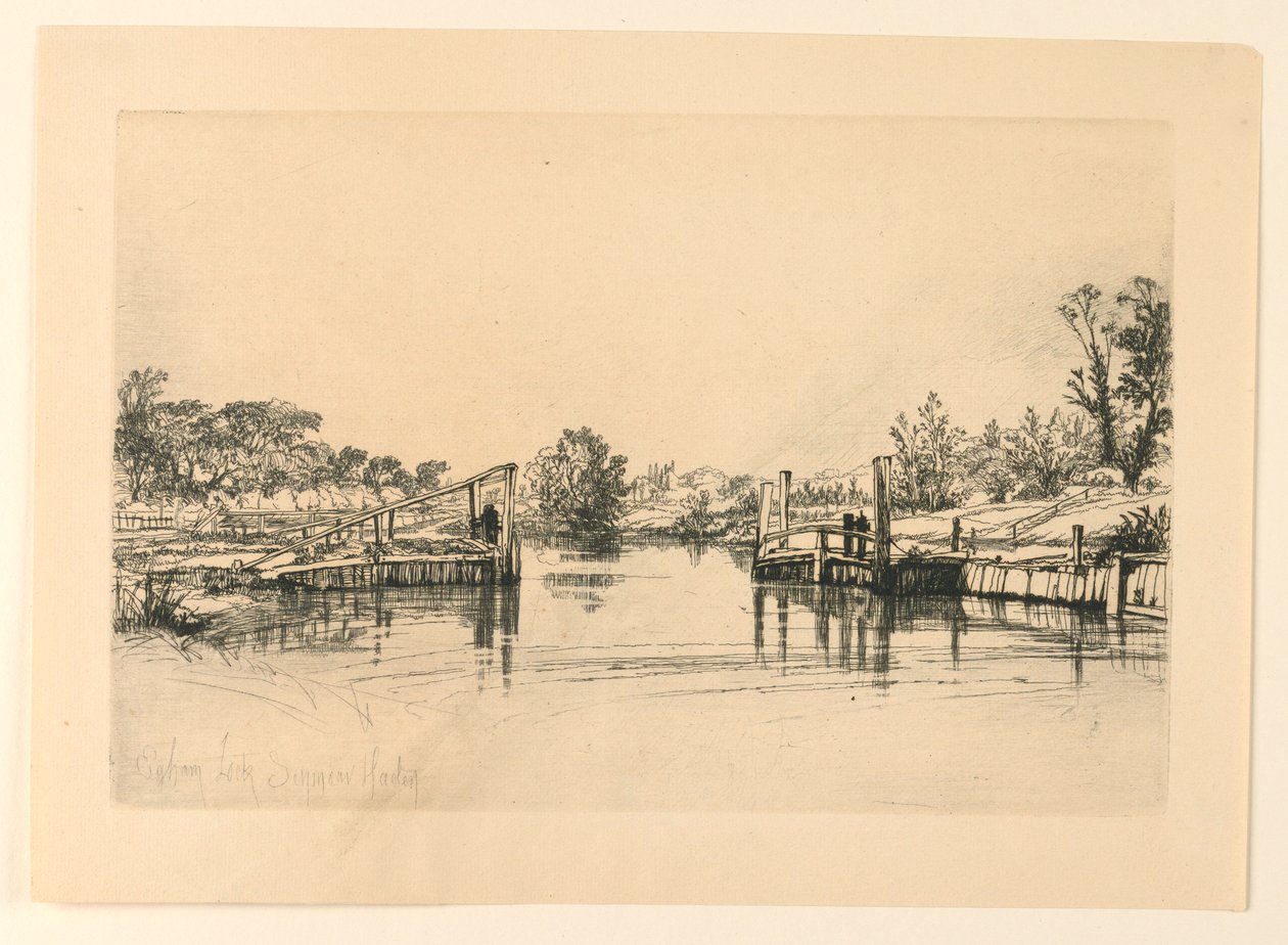 Zamek Egham autorstwa Francis Seymour Haden