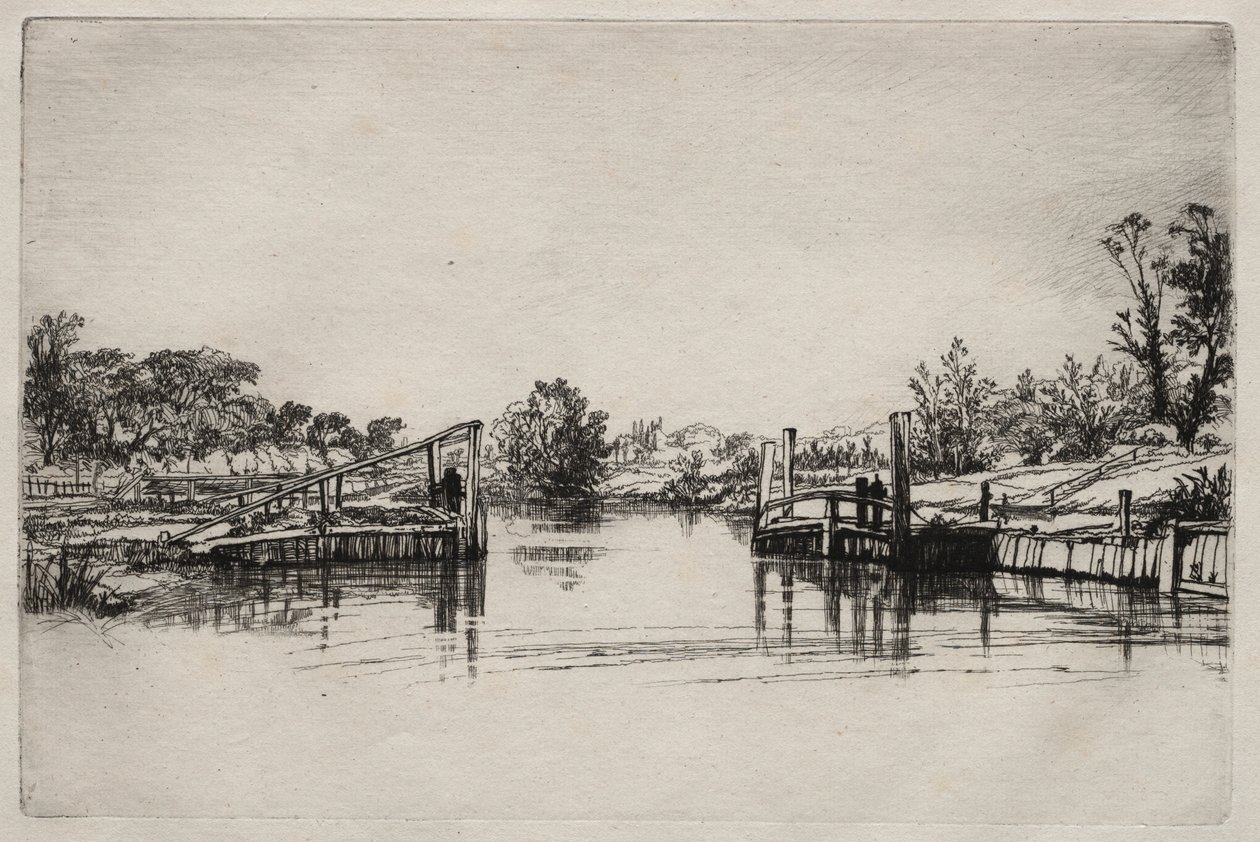 Blokada Eghama. autorstwa Francis Seymour Haden