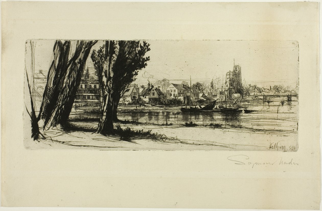 Fulham autorstwa Francis Seymour Haden