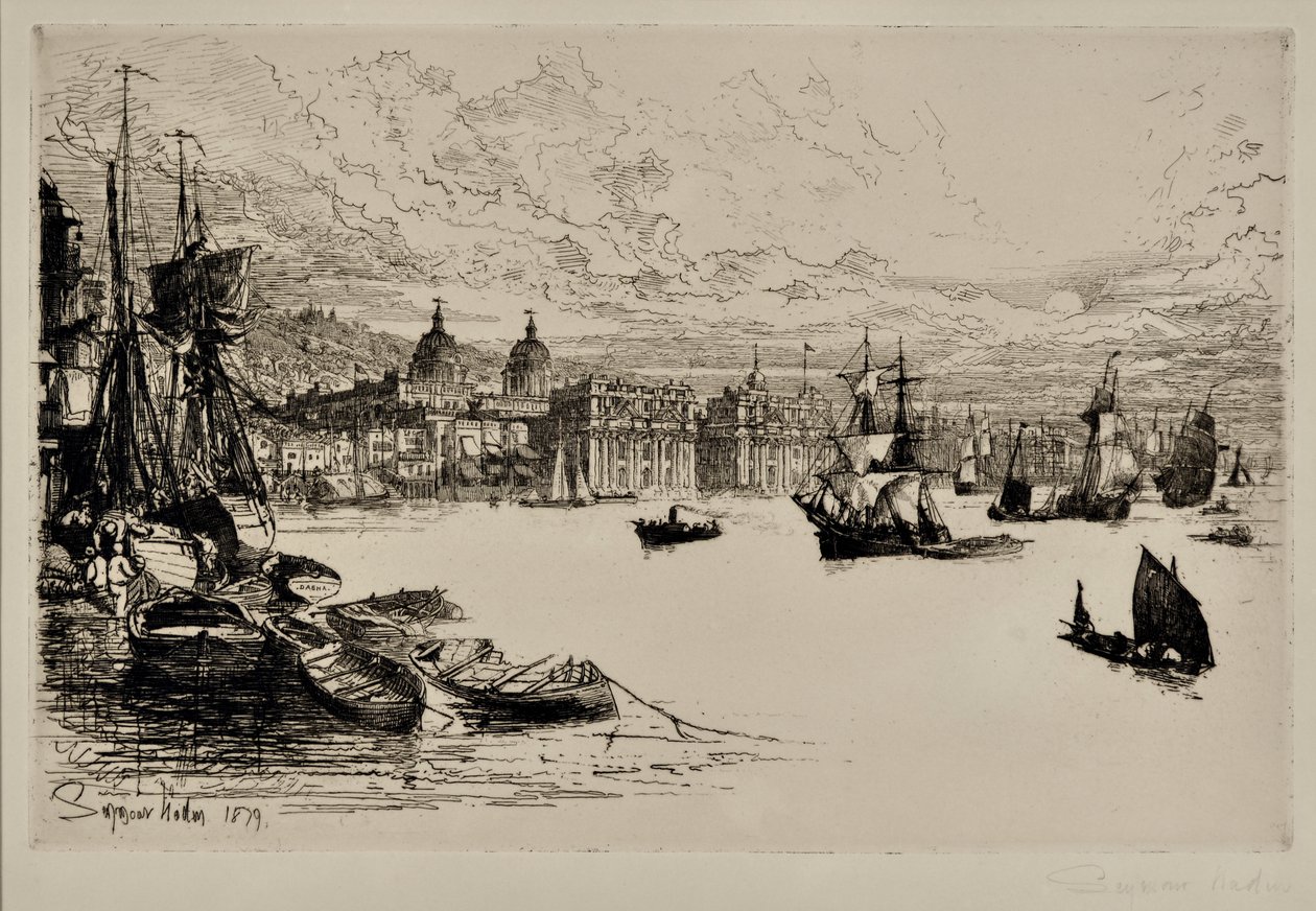 Greenwicz autorstwa Francis Seymour Haden