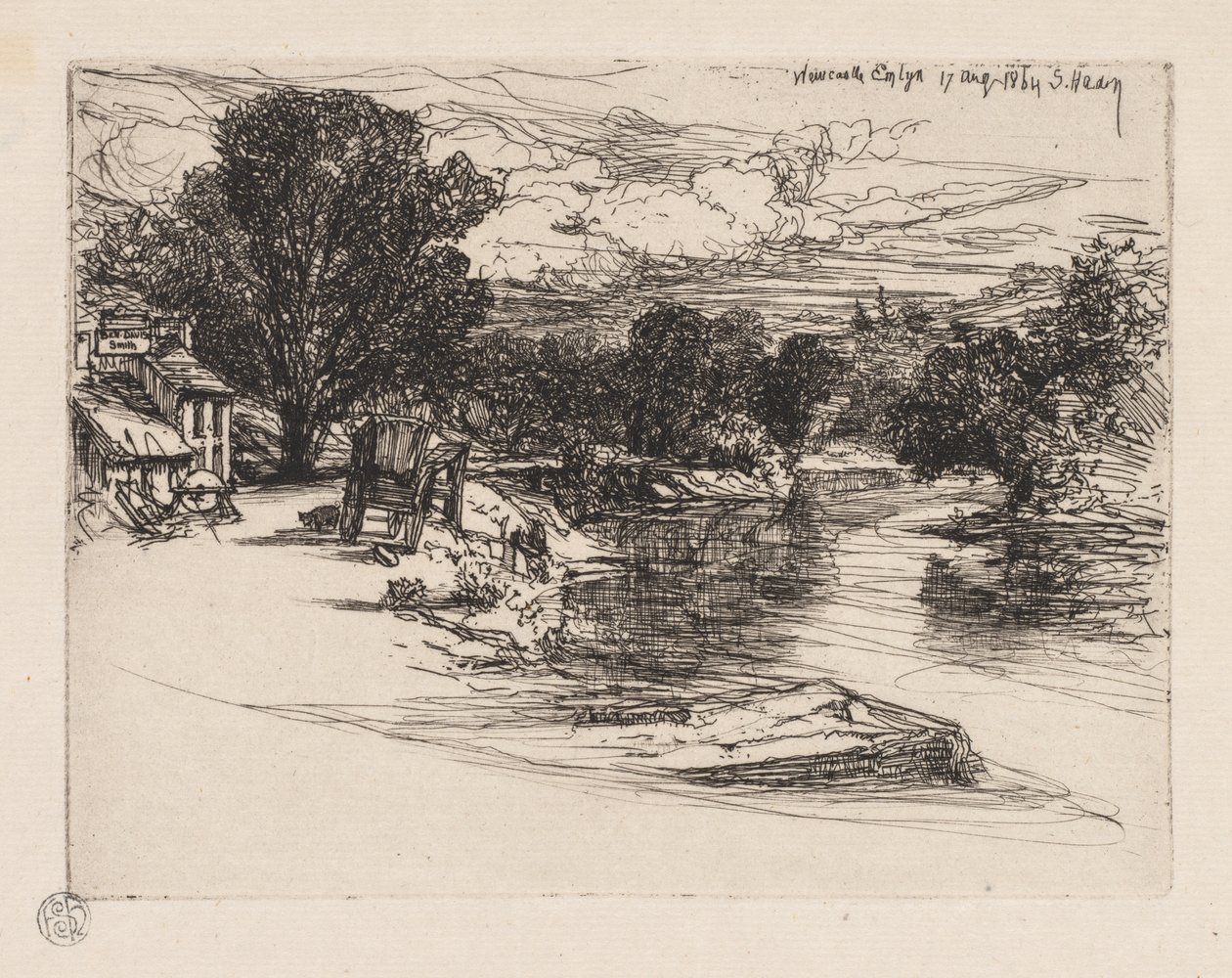 Dom Smytha. autorstwa Francis Seymour Haden