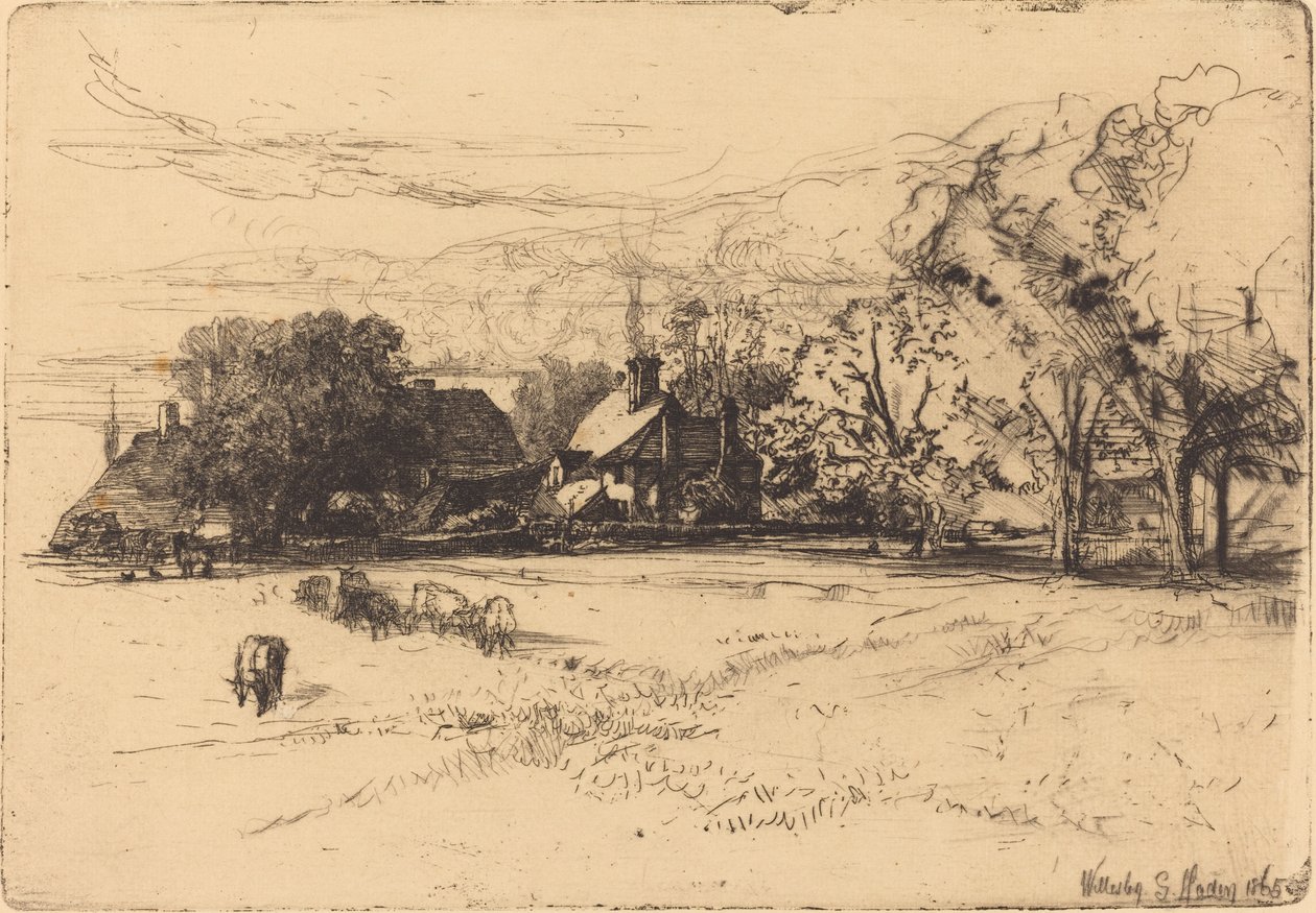 Stary dom Willesleyów autorstwa Francis Seymour Haden