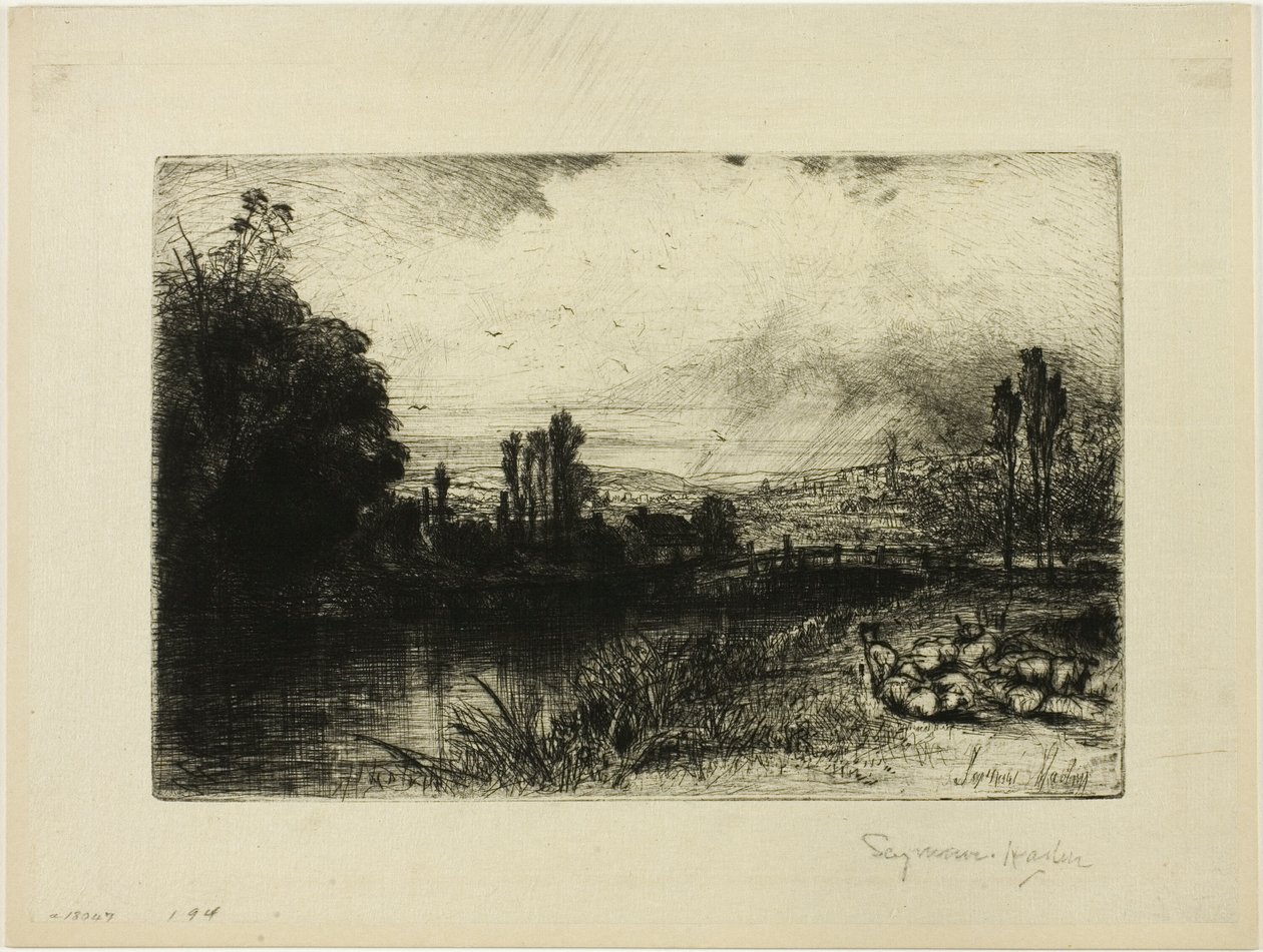 Na teście autorstwa Francis Seymour Haden