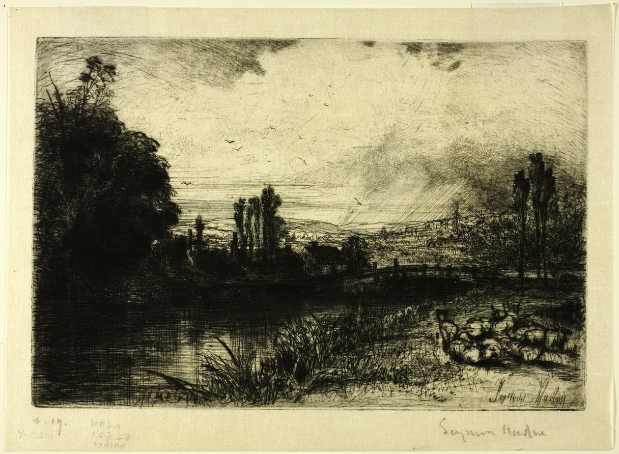 Na teście autorstwa Francis Seymour Haden