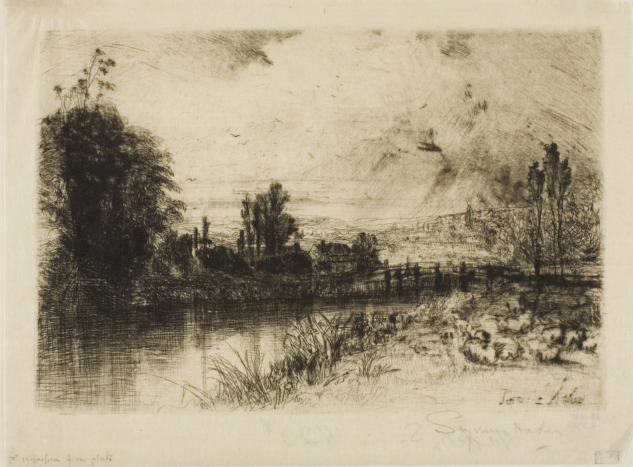 Na teście autorstwa Francis Seymour Haden