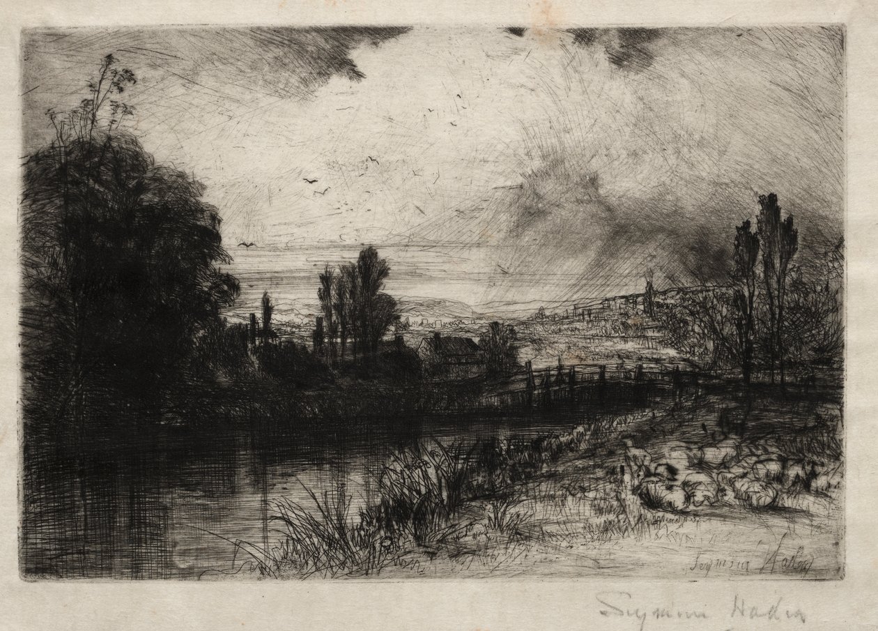 Na teście autorstwa Francis Seymour Haden