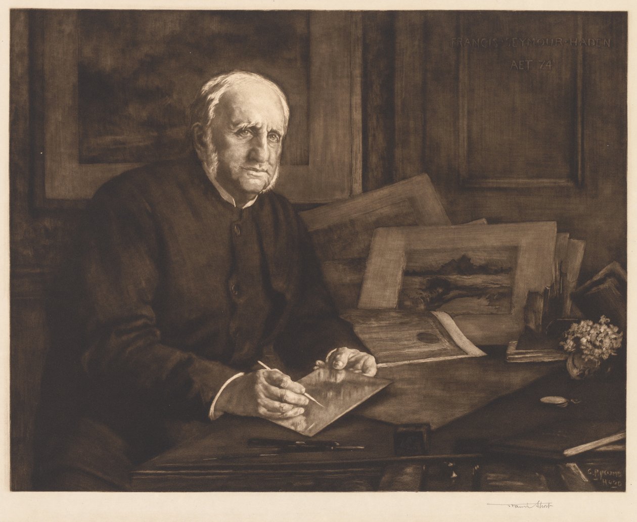 Sir Francis Seymour Haden, 1901. autorstwa Francis Seymour Haden