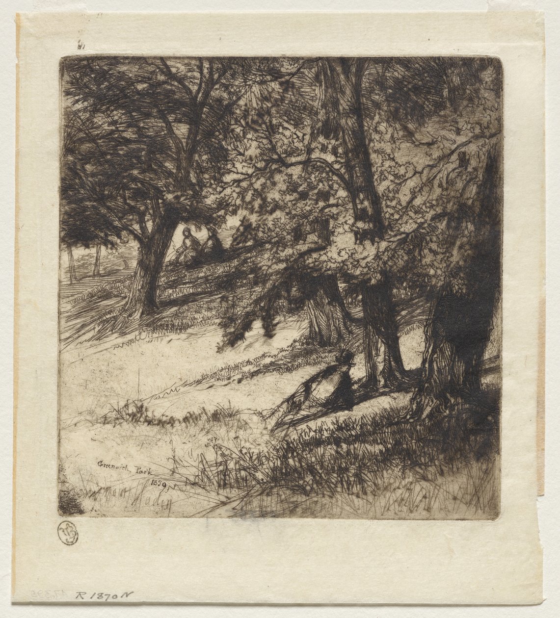 Pod dachem autorstwa Francis Seymour Haden