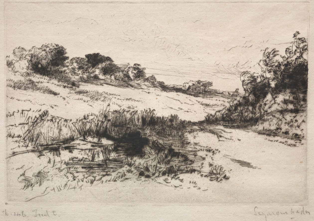 Windmill Hill, nr 1, 1877. autorstwa Francis Seymour Haden