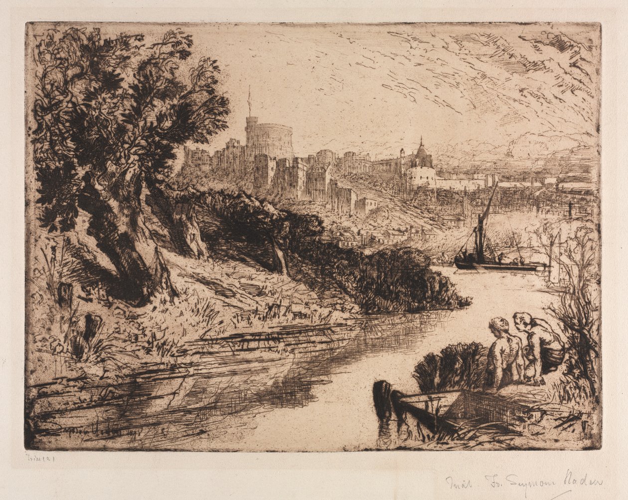 zamek Windsor autorstwa Francis Seymour Haden