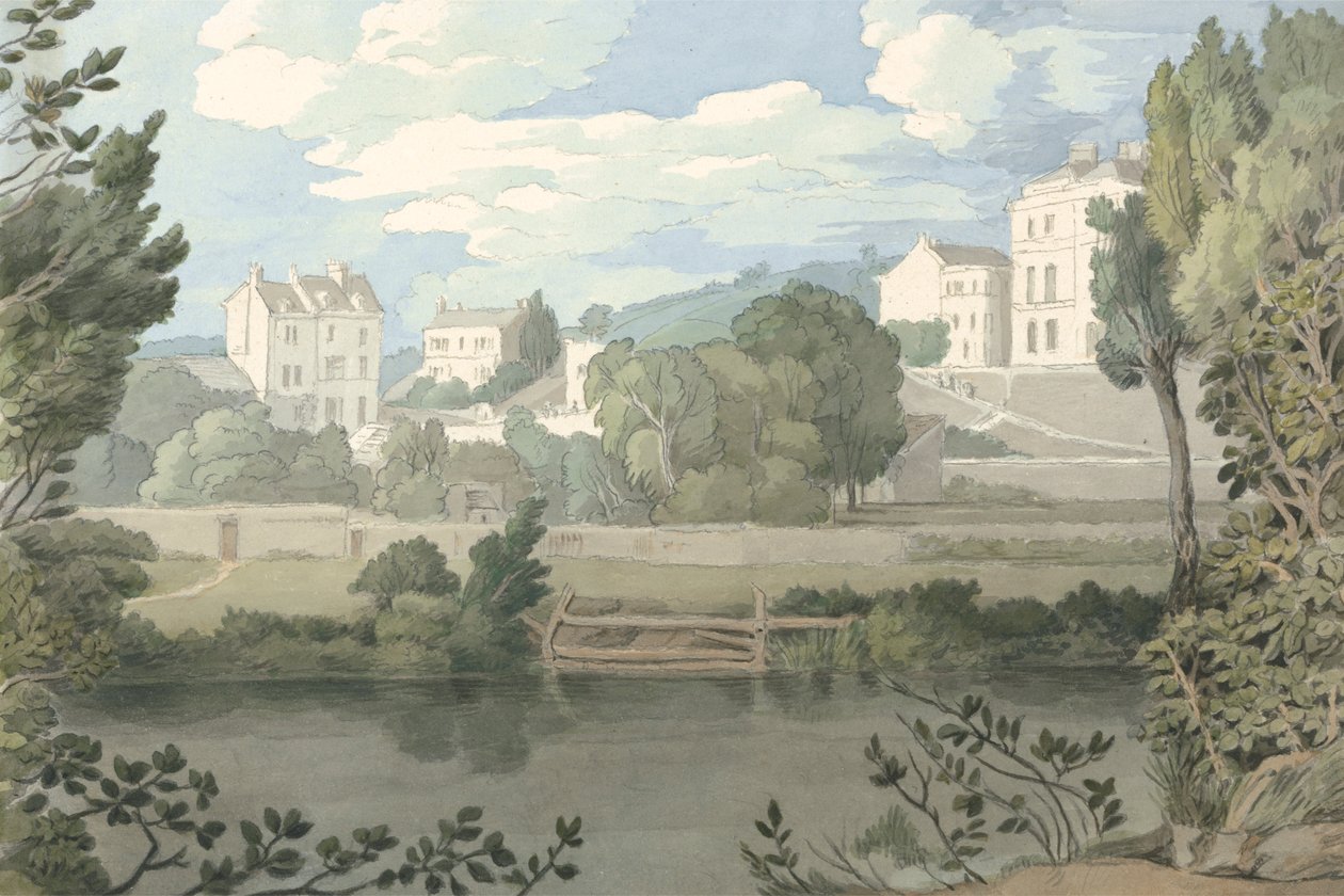 Domy w pobliżu Plymouth autorstwa Francis Towne