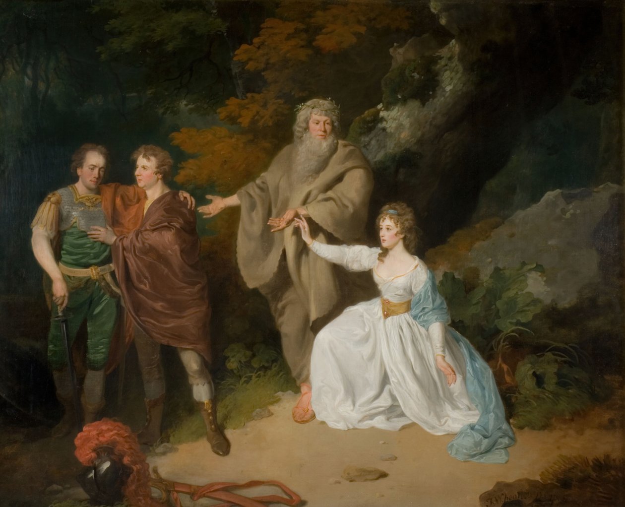 Scena z Burzy Szekspira, 1787. autorstwa Francis Wheatley