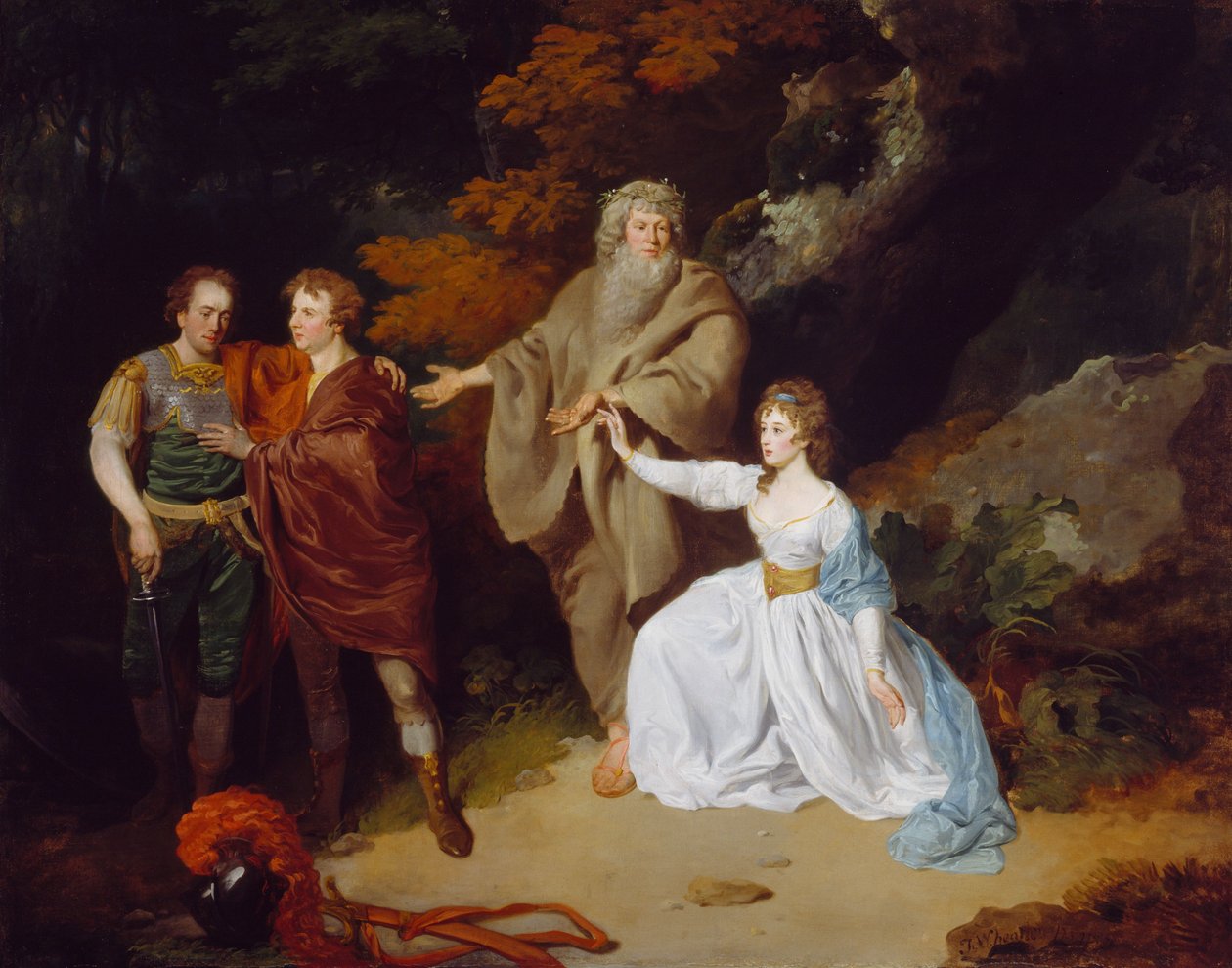 Scena z Burzy Szekspira, 1787 autorstwa Francis Wheatley