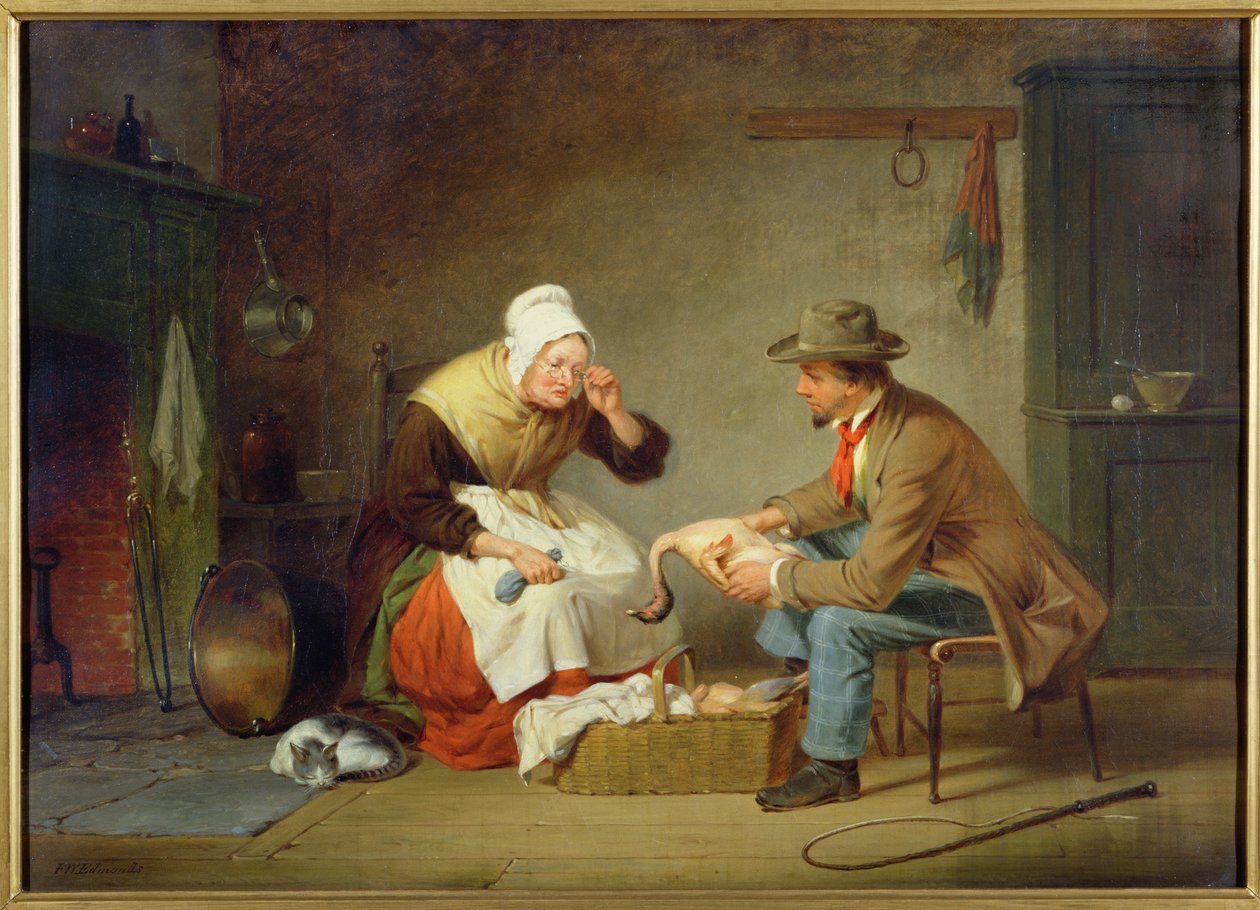 Targowanie się (Świąteczny Turcja) ok. 1858 r. autorstwa Francis William Edmonds