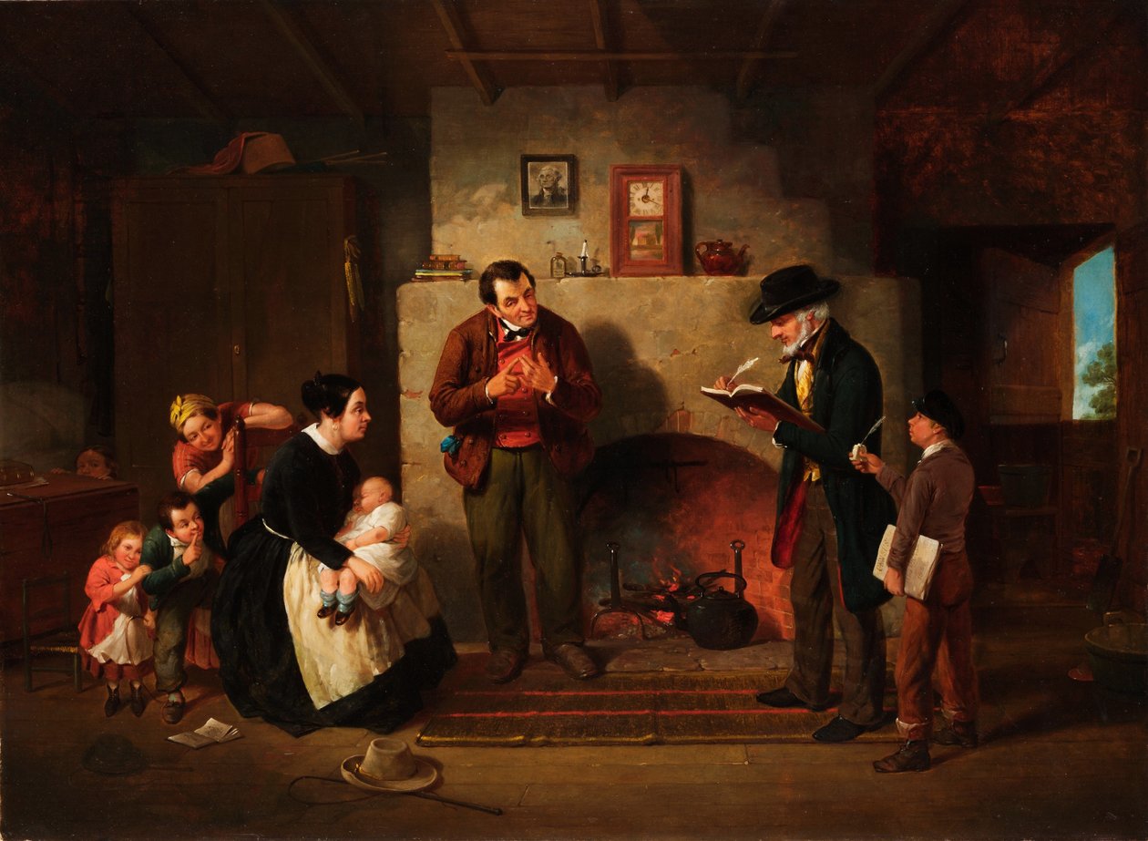 Spis ludności autorstwa Francis William Edmonds