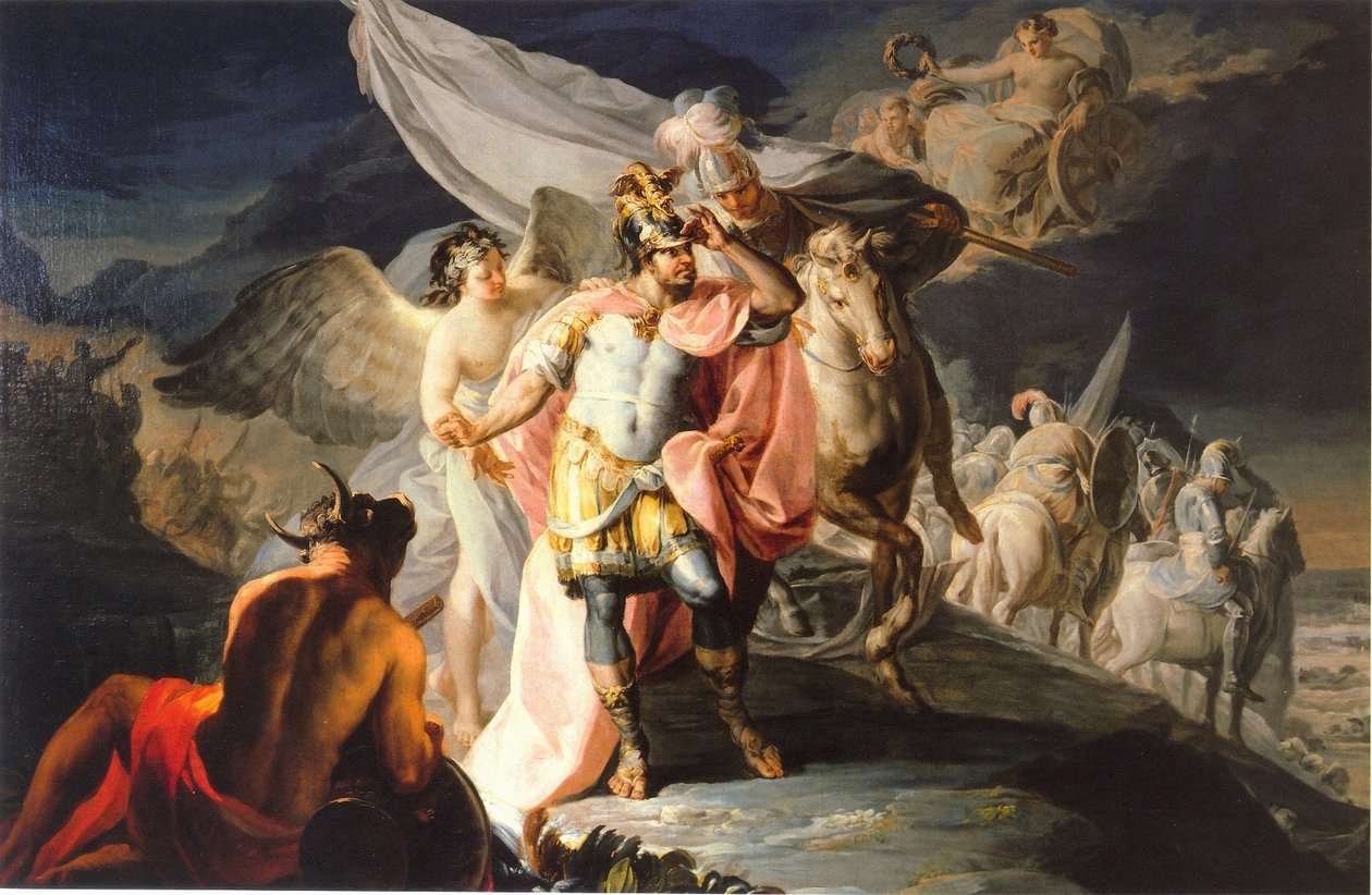 Zwycięski Hannibal po raz pierwszy widzi Włochy z Alp autorstwa Francisco de Goya
