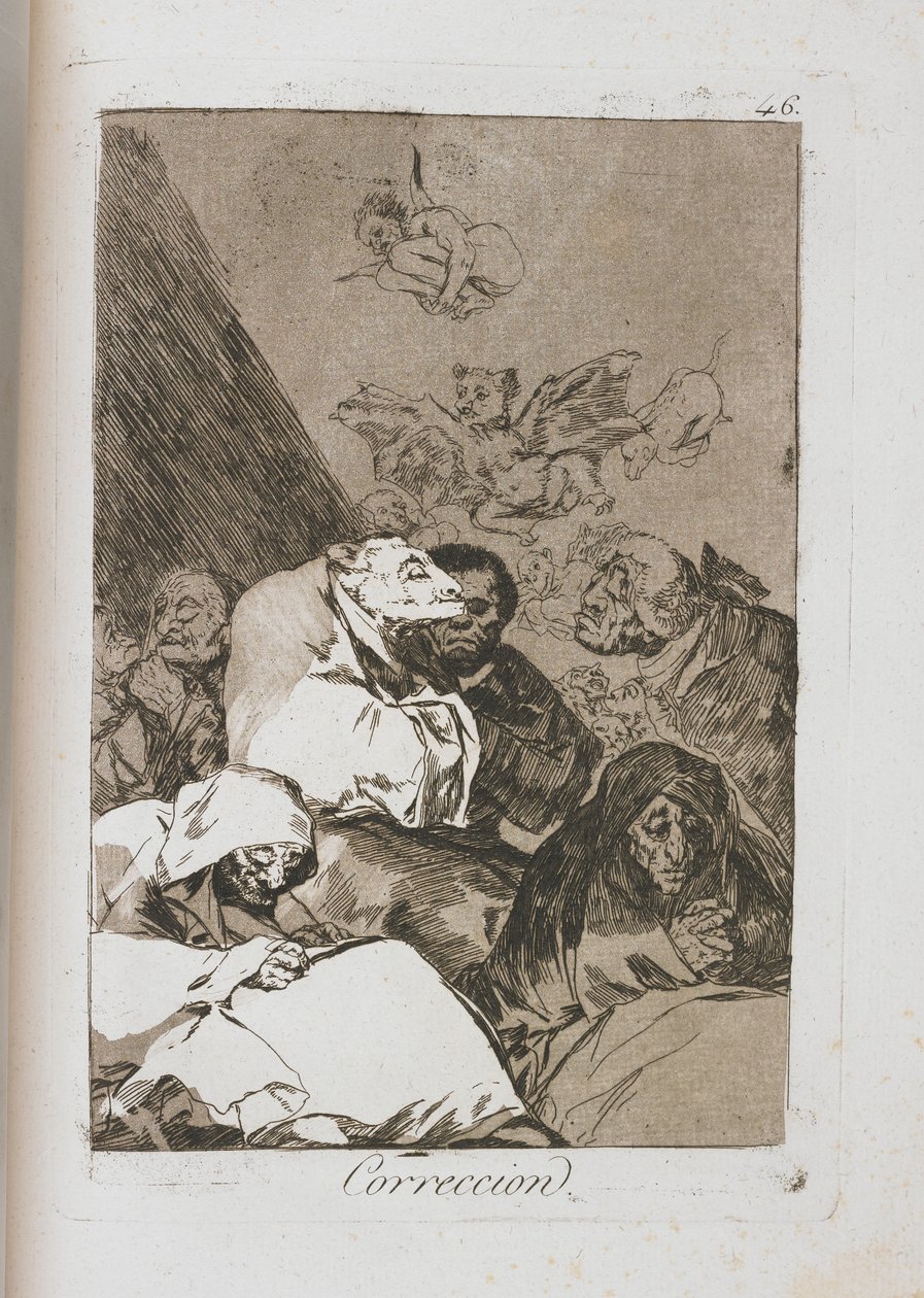 Płyta z Los Caprichos, 1797-1798 autorstwa Francisco de Goya