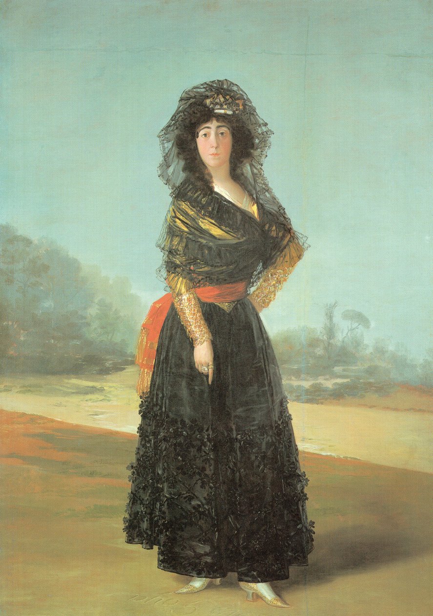 Portret księżnej Alba autorstwa Francisco de Goya