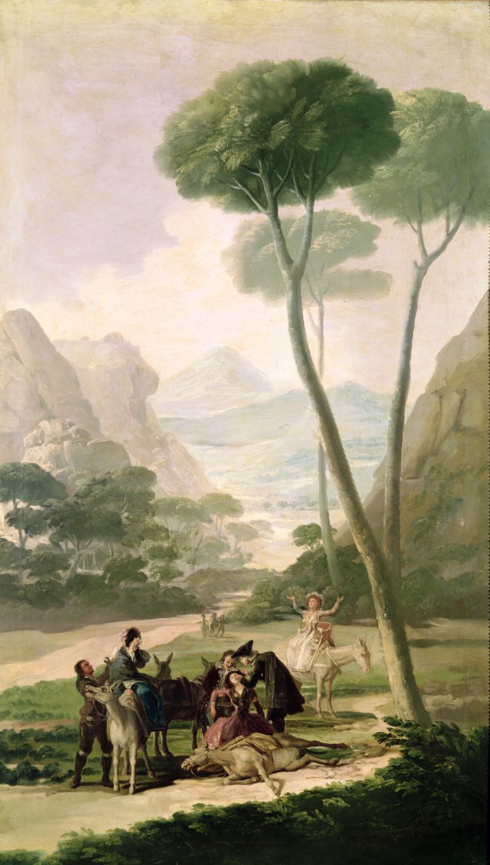 زوال یا حادثه، 1787 پولی autorstwa Francisco de Goya