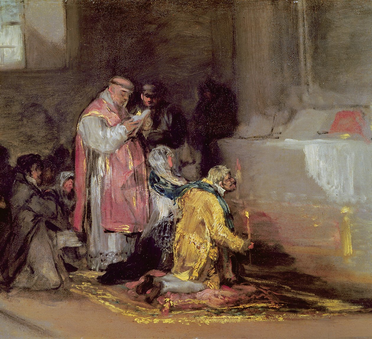 Źle dopasowane małżeństwo, c.1819 autorstwa Francisco de Goya