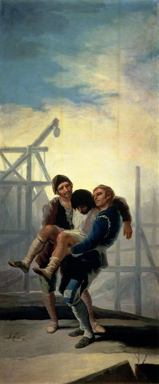 Ranny murarz, 1786-7 autorstwa Francisco de Goya