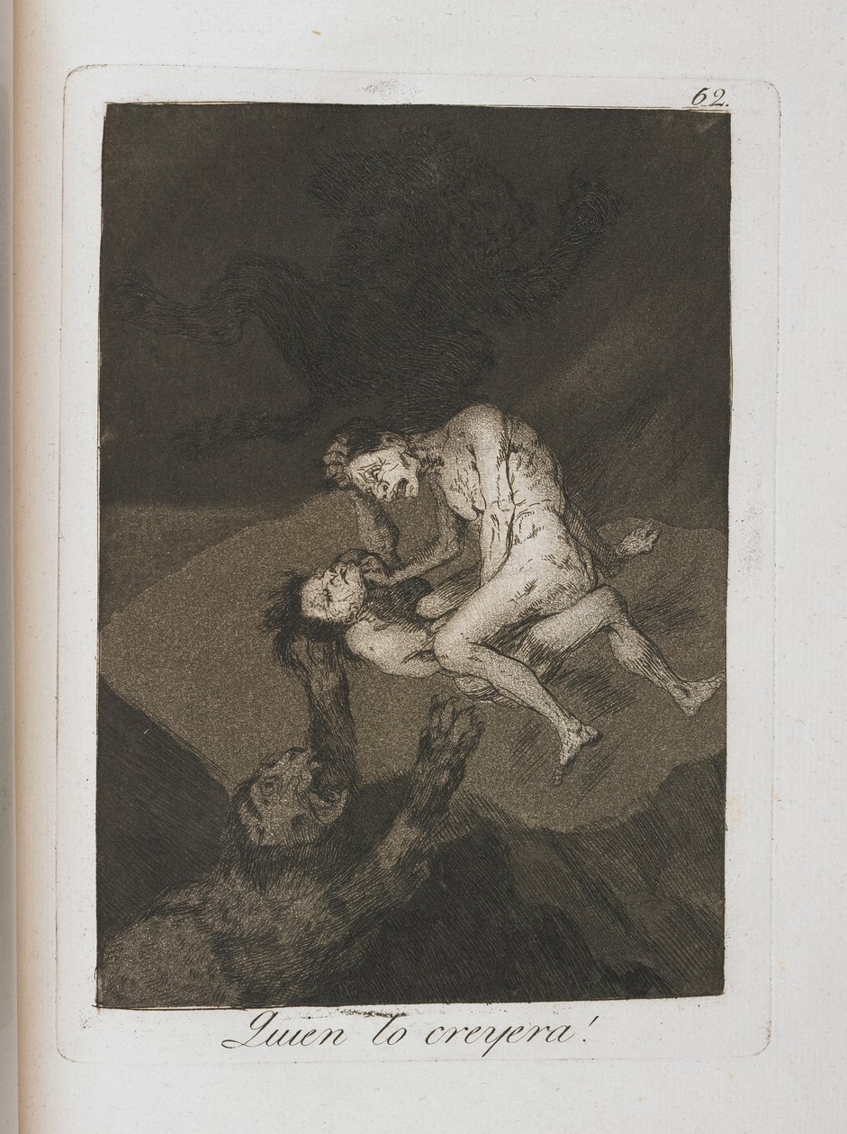 Talerz z Los Caprichos, 1797-1798 autorstwa Francisco de Goya