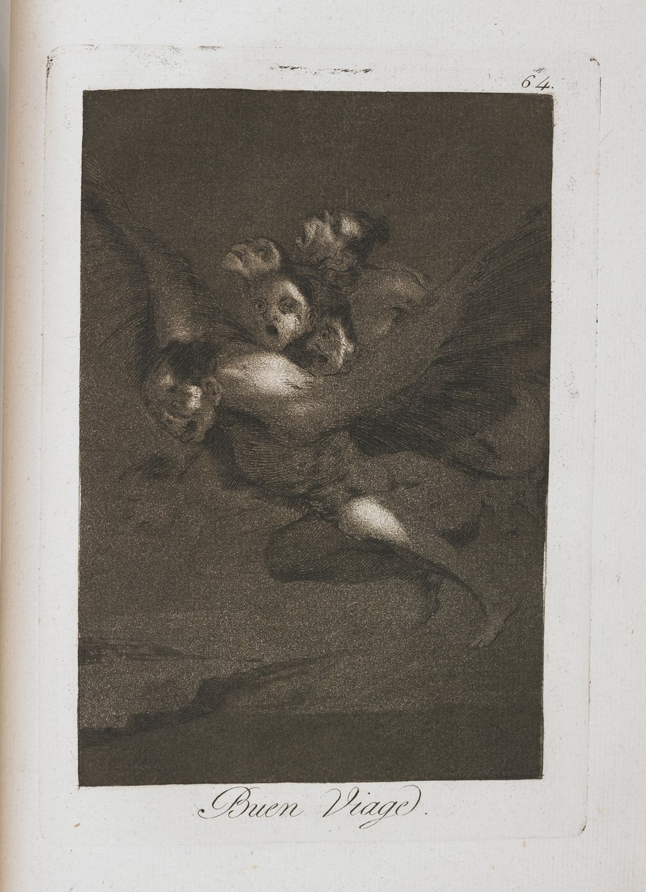 Talerz z Los Caprichos, 1797-1798 autorstwa Francisco de Goya